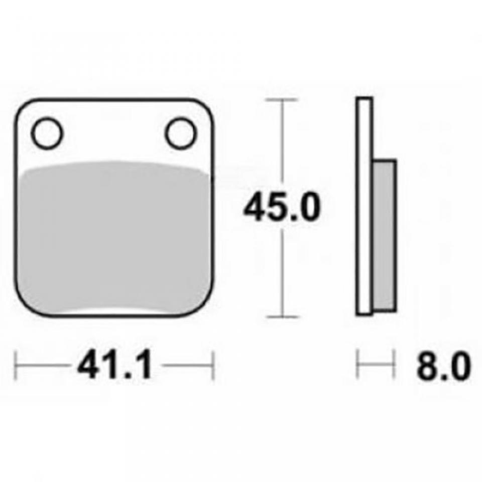 Plaquette de frein Tecnium pour scooter Daelim 125 Ns Otello Dlx 2003-2007 AV Neuf