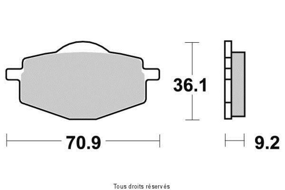 Plaquette de frein Tecnium pour moto Yamaha 125 DTRE 1989-2005 Neuf