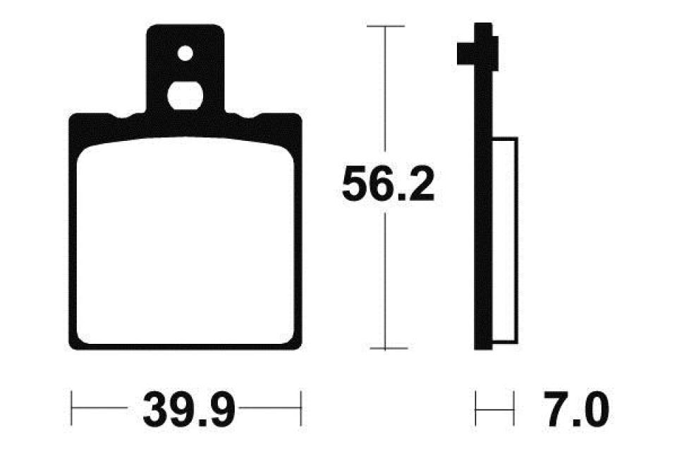 Plaquette de frein Tecnium pour moto pour moto Guzzi 1100 V11 Sport 1999-2001 AR Neuf