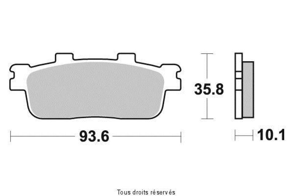 Plaquette de frein Tecnium pour scooter Kymco 200 People 2005-2008 Neuf