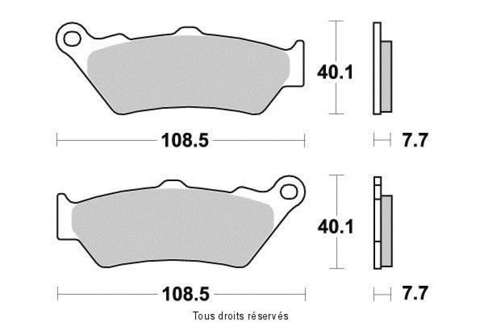 Plaquette de frein Tecnium pour moto pour moto Guzzi 1100 California Aquila Nera 2009-2011 AR Neuf