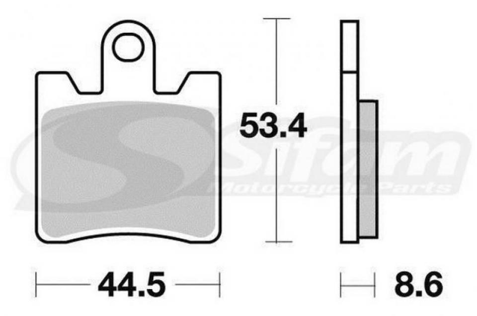 Plaquette de frein Tecnium pour scooter Daelim 250 SV 2012-2014 ME240 Neuf