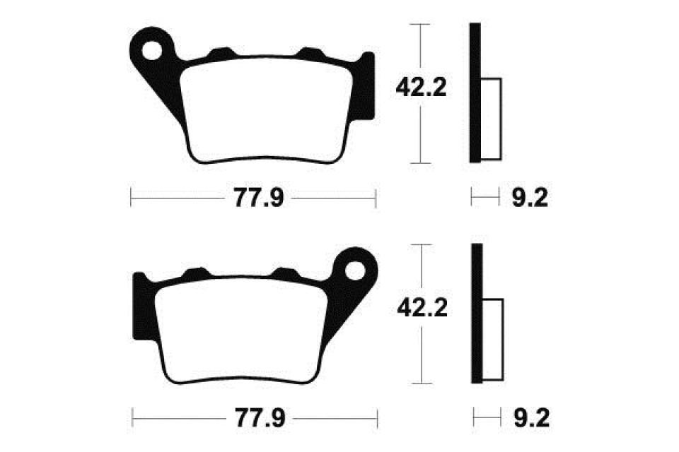 Plaquette de frein Tecnium pour moto Beta 125 Jonathan 2000-2002 ME175 / AR Neuf