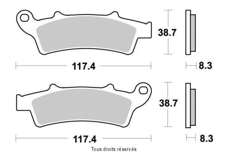 Plaquette de frein Tecnium pour scooter Aprilia 125 Atlantic 2003-2005 ME261 / AV Neuf