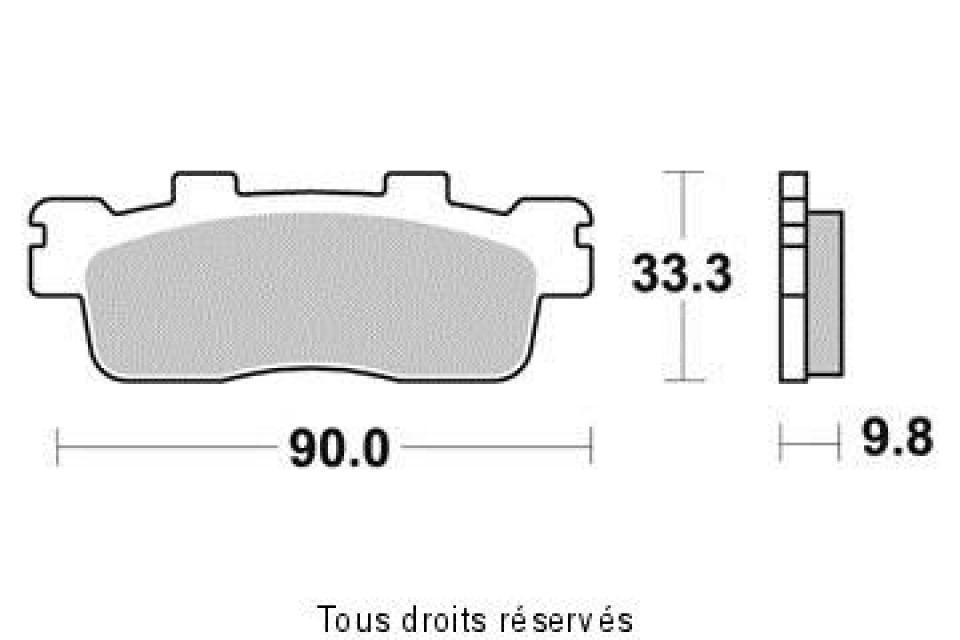 Plaquette de frein Tecnium pour scooter Kymco 125 Dink 2009-2013 ME371 Neuf