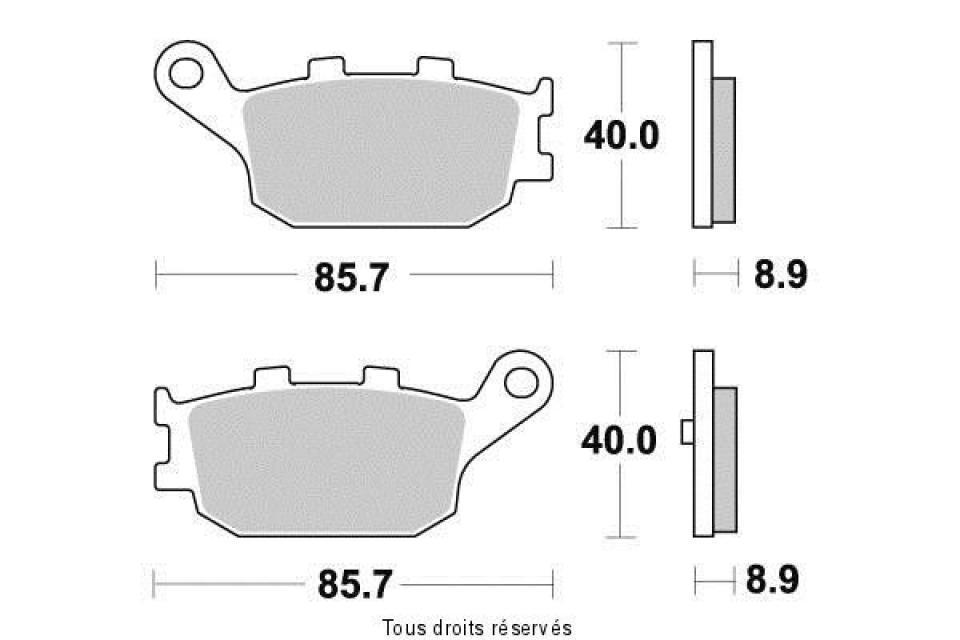 Plaquette de frein Tecnium pour scooter Honda 250 Nss A Forza/Jazz 2000-2004 ME157 / AR Neuf