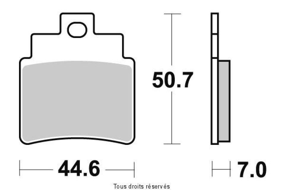 Plaquette de frein Tecnium pour Moto MV Agusta 990 Brutale R 2010 à 2012 AR Neuf