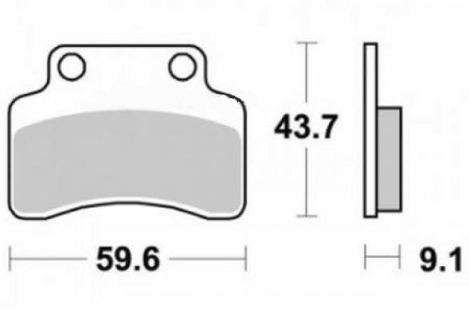 Plaquette de frein Tecnium pour scooter Benelli 50 49X 2011-2012 ME223 / AV Neuf