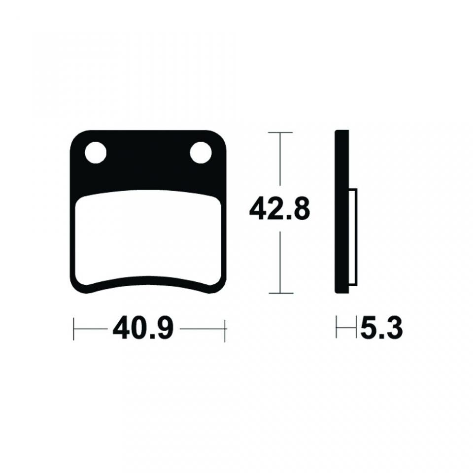 Plaquette de frein Tecnium pour scooter Piaggio 125 MP3 2006-2011 AR Neuf