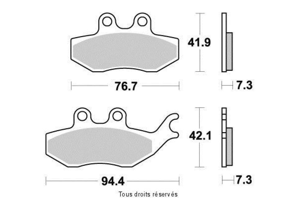 Plaquette de frein Tecnium pour moto Rieju 50 Rs2 Matrix - Ajp 2003-2008 AV Neuf