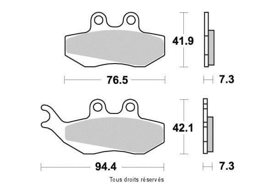 Plaquette de frein Tecnium pour moto Aprilia 50 Rx Racing - Enduro 2004-2005 AV Neuf