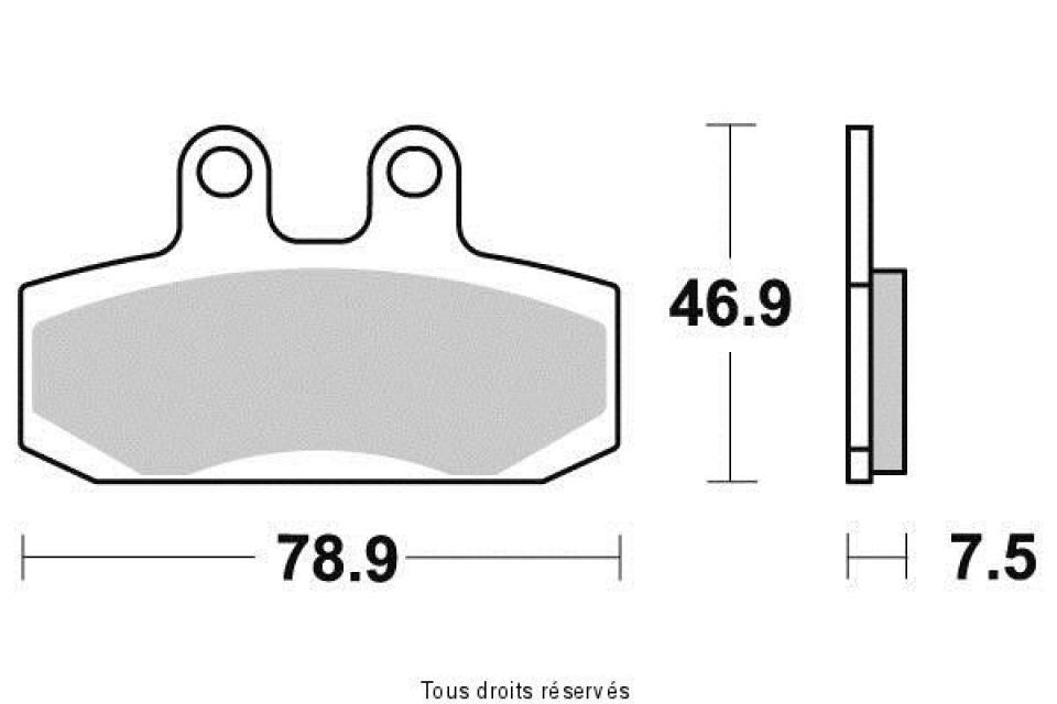 Plaquette de frein Tecnium pour Moto Aprilia 350 ETX 1986 AV Neuf