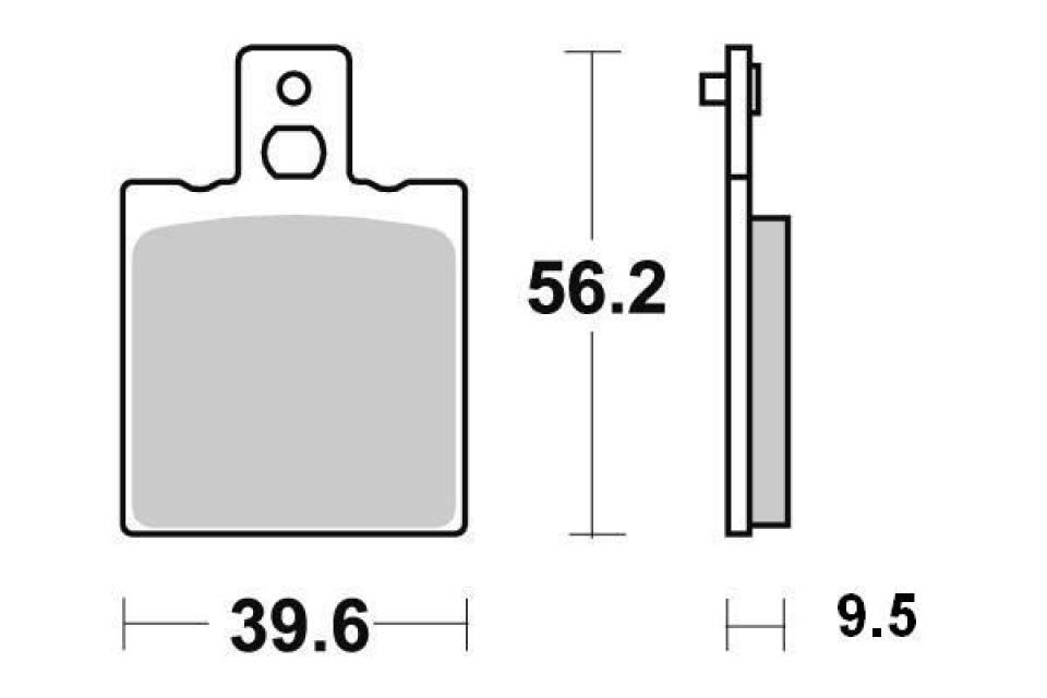 Plaquette de frein Tecnium pour moto MZ 660 Skorpion Sport/Cup 1995-2001 AR Neuf