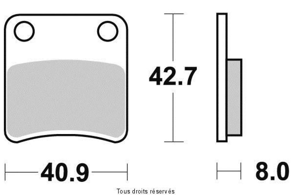 Plaquette de frein Tecnium pour scooter Daelim 125 B-Bone 2009-2014 ME170 / AR Neuf