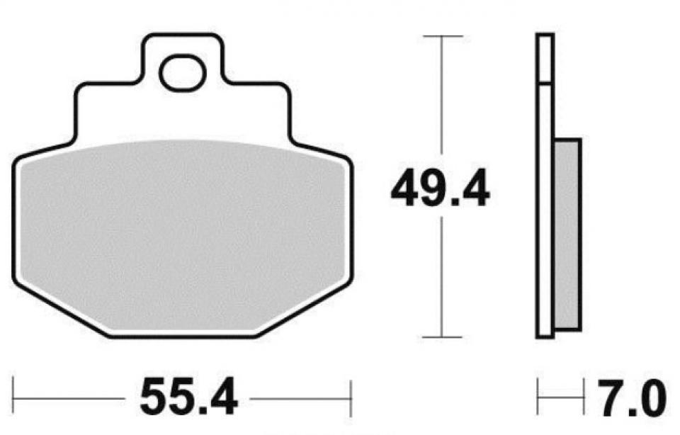 Plaquette de frein Tecnium pour scooter Benelli 150 Adiva 2001-2003 AR Neuf