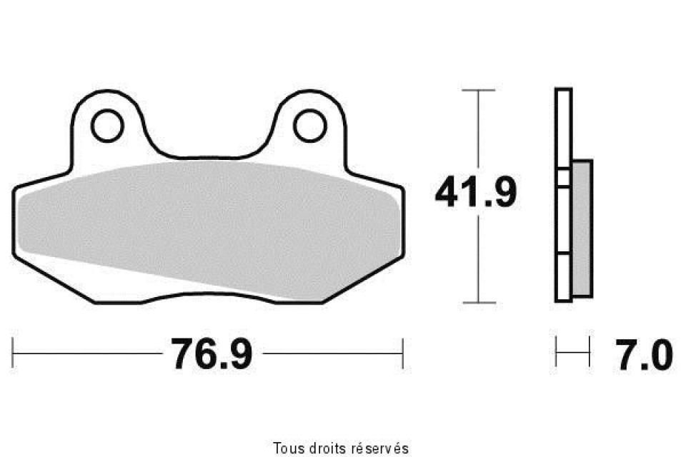 Plaquette de frein Tecnium pour moto Hyosung 125 GT Comet 2004-2012 AV / AR Neuf