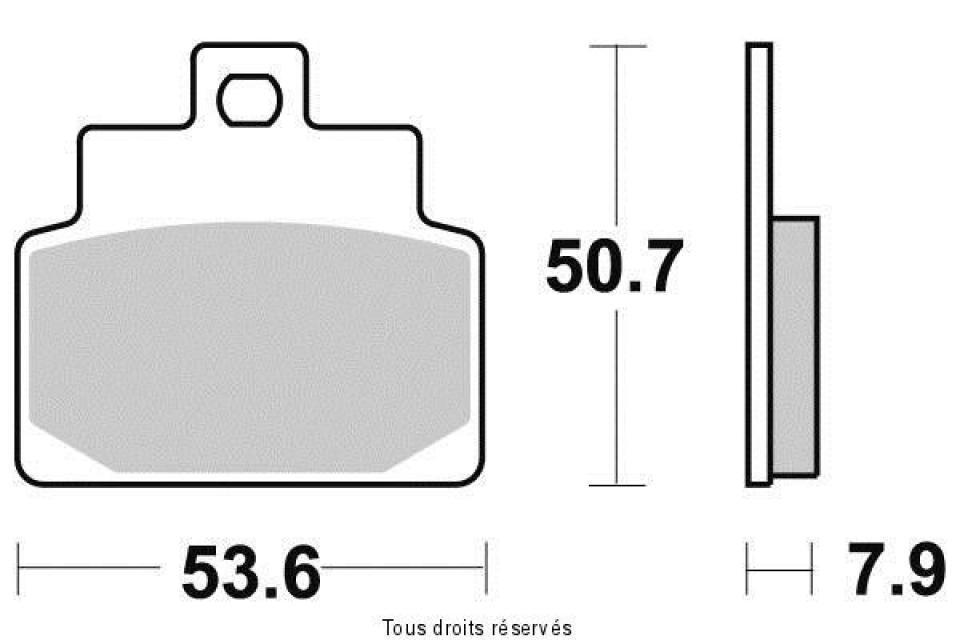 Plaquette de frein Tecnium pour scooter Aprilia 125 Habana Custom 1999-2011 AV Neuf