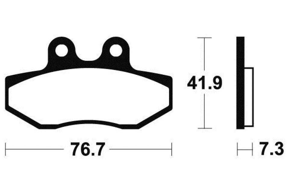 Plaquette de frein Tecnium pour Moto Sherco 50 HRD Trail/Sm 2002 à 2004 AV Neuf