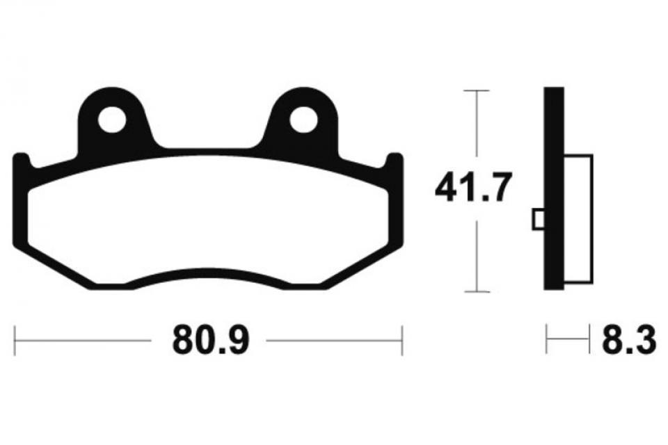 Plaquette de frein Tecnium pour moto Honda 80 Mtx R2 Eau 1987-1987 AV Neuf