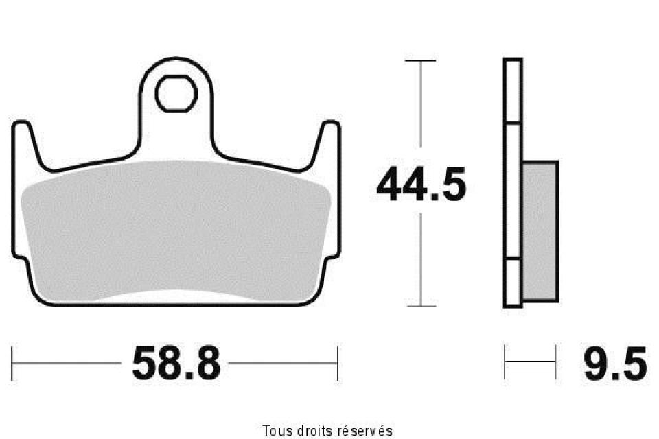 Plaquette de frein Tecnium pour scooter Sym 50 Jet sport X 2006-2013 AR Neuf
