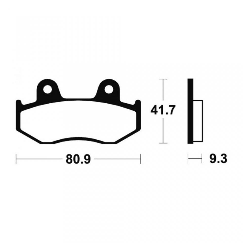 Plaquette de frein Tecnium pour Quad Honda 250 TRX R 1986-1989 AR Neuf