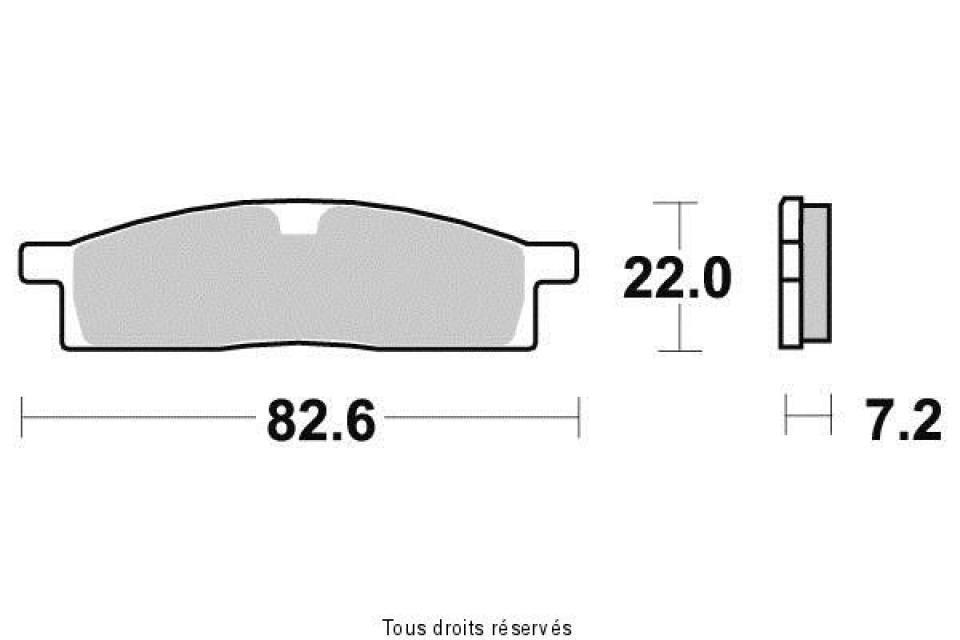 Plaquette de frein Tecnium pour moto Yamaha 80 YZ grandes roues 1993-2001 AV Neuf