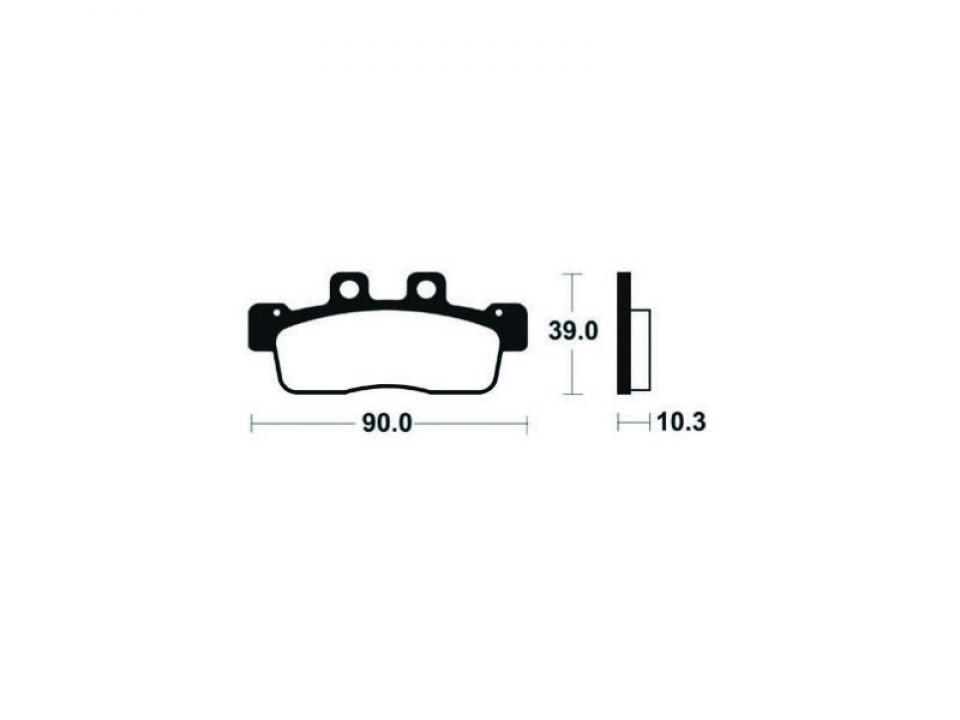Plaquette de frein Tecnium pour scooter MBK 125 Flame X 2010-2011 ME375 Neuf