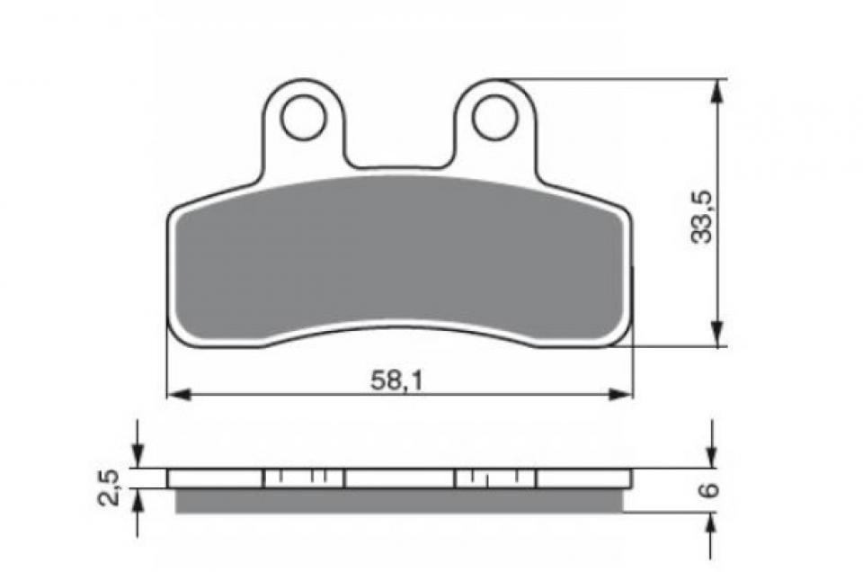 Plaquette de frein Tecnium pour moto Lambretta 50 Pato 2008-2009 AV Neuf