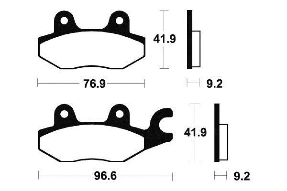 Plaquette de frein Tecnium pour scooter Kinroad 125 XT125T-17 Neuf