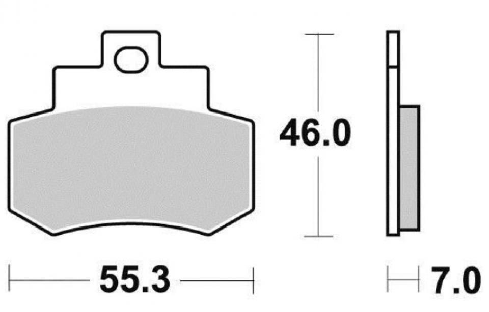 Plaquette de frein Tecnium pour scooter Kymco 250 Grand dink 2001-2006 AR Neuf