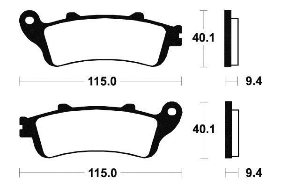 Plaquette de frein Tecnium pour moto Honda 1800 Vtx C/S Retro 2002-2008 AR Neuf