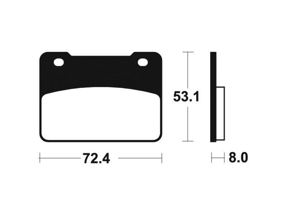 Plaquette de frein Tecnium pour scooter Sym 400 Maxsym I 2012-2012 ME393 Neuf