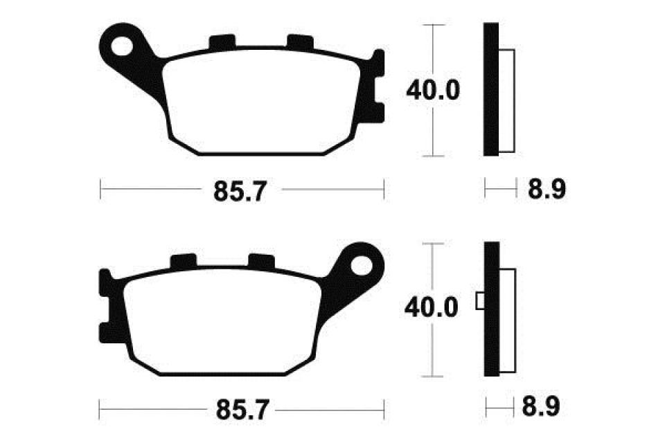Plaquette de frein Tecnium pour scooter Honda 250 Nss A Forza/Jazz 2000-2004 AR Neuf