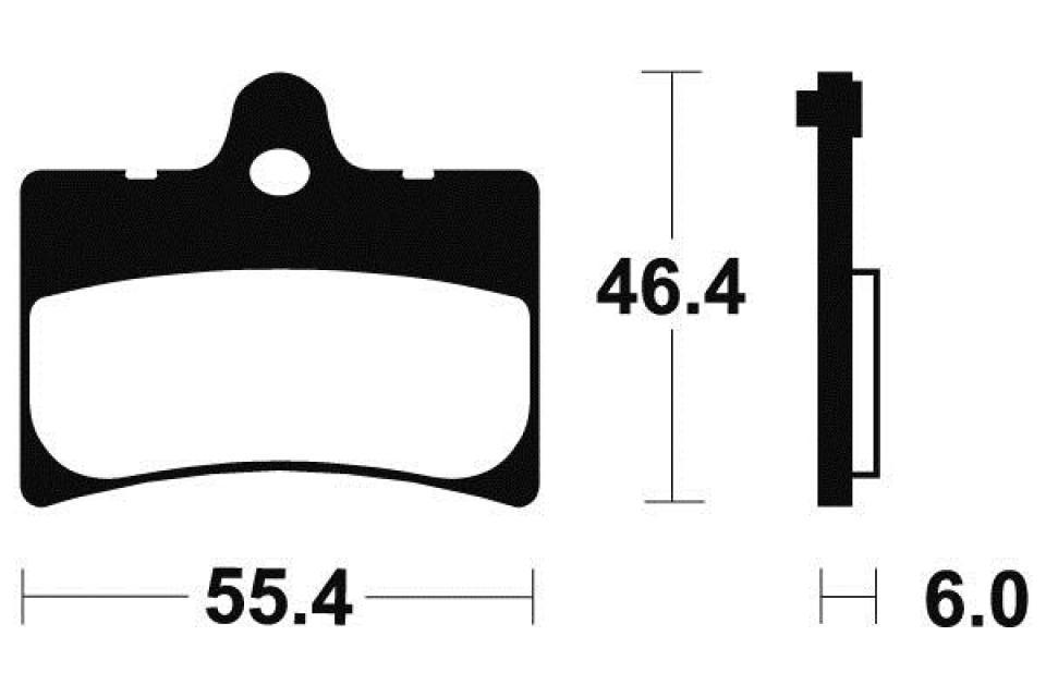 Plaquette de frein Tecnium pour scooter Cagiva 80 City 1993-1993 ME172 Neuf