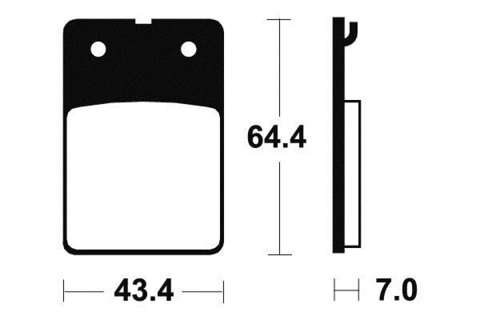 Plaquette de frein Tecnium pour moto Aprilia 125 Tuareg Wind 1987-1994 ME105 Neuf