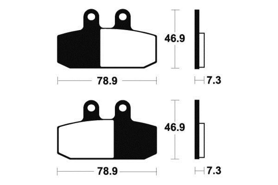 Plaquette de frein Tecnium pour scooter Aprilia 500 Atlantic 2002-2005 ME293 Neuf