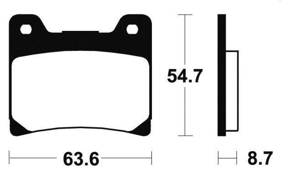 Plaquette de frein Tecnium pour moto Yamaha 600 XJ 1984 à 1991 MA55 AVG/AVD/AR Neuf