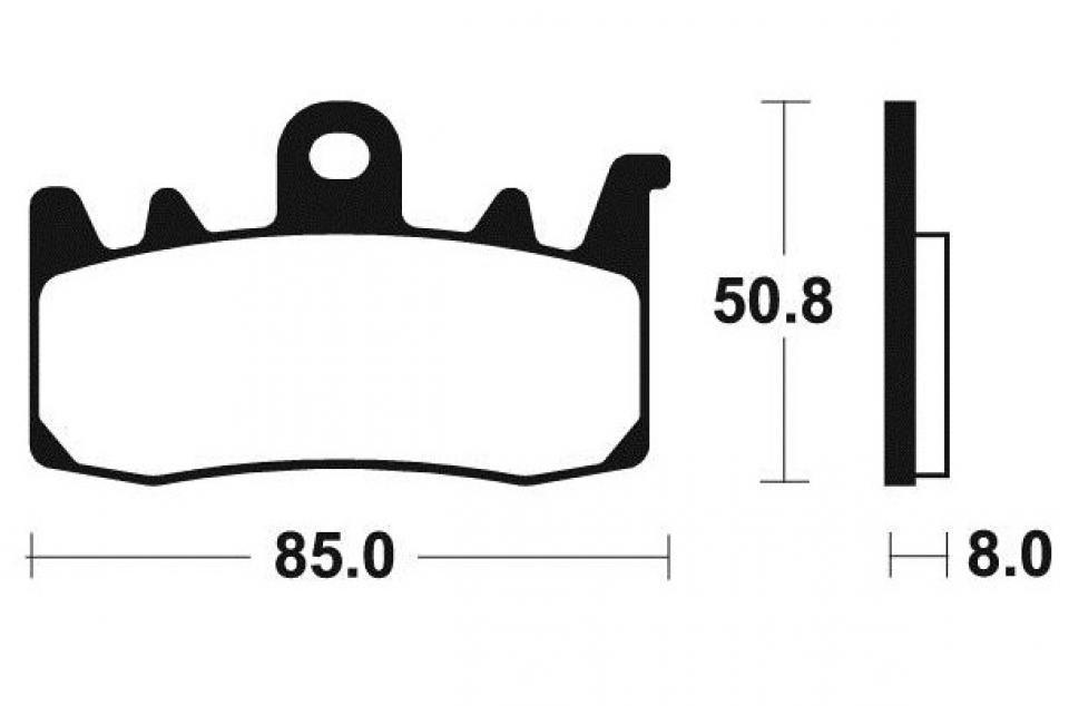 Plaquette de frein Tecnium pour moto Ducati 821 Hypermotard 2013-2013 AVG / AVD Neuf