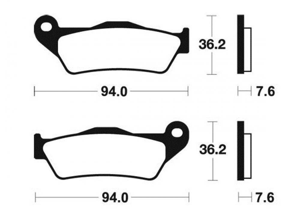 Plaquette de frein Brembo pour moto Benelli 505 Bx 2009-2010 AV Neuf