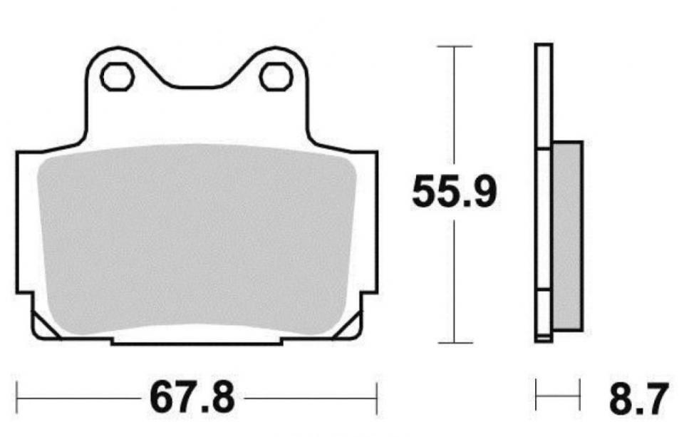 Plaquette de frein AP Racing pour moto Yamaha 600 Fazer 1998-2003 Neuf