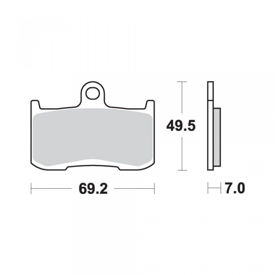 Plaquette de frein AP Racing pour moto Triumph 1050 Speed triple 2005-2007 AVG / AVD Neuf