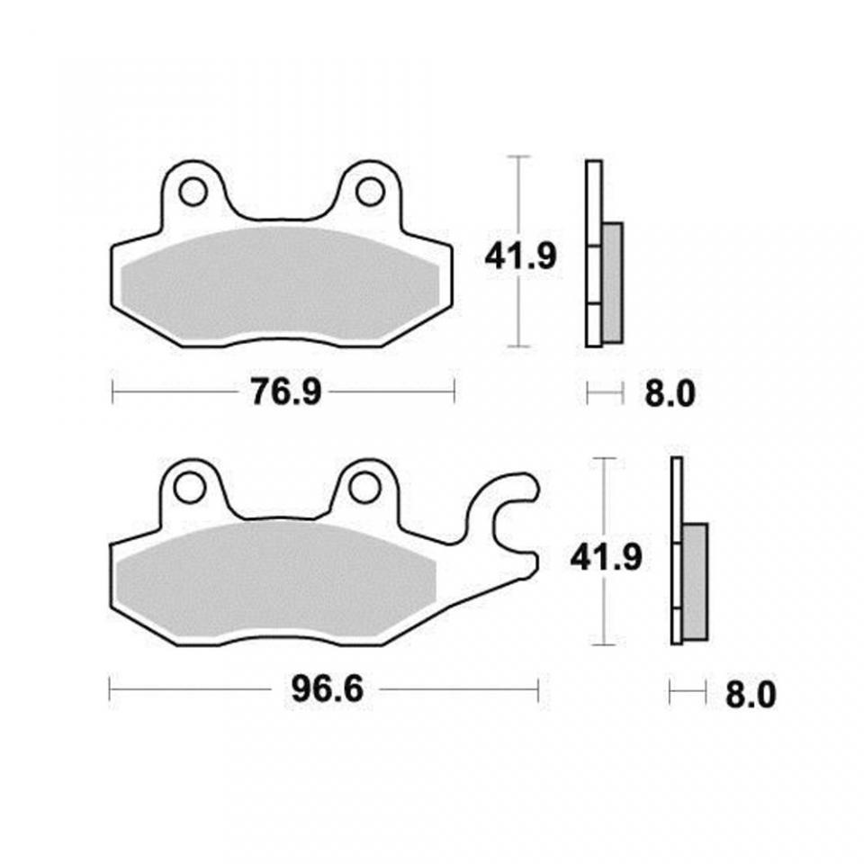 Plaquette de frein AP Racing pour scooter Sym 125 Euro MX 2002-2005 AR Neuf