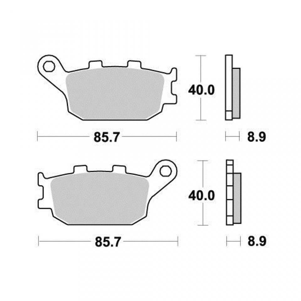 Plaquette de frein AP Racing pour moto Suzuki 1000 Sv N 2003-2007 AR Neuf