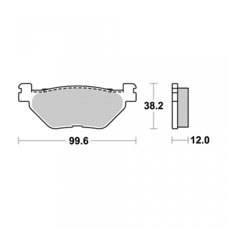 Plaquette de frein AP Racing pour scooter MBK 400 Skyliner 2004-2007 AR / LMP368SR Neuf