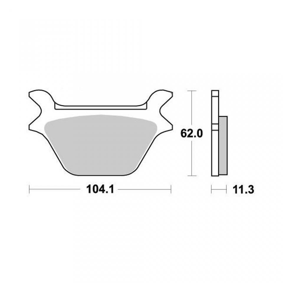 Plaquette de frein AP Racing pour Moto Harley Davidson 1340 FLHTC 1987 à 1989 AR / LMP269SR Neuf