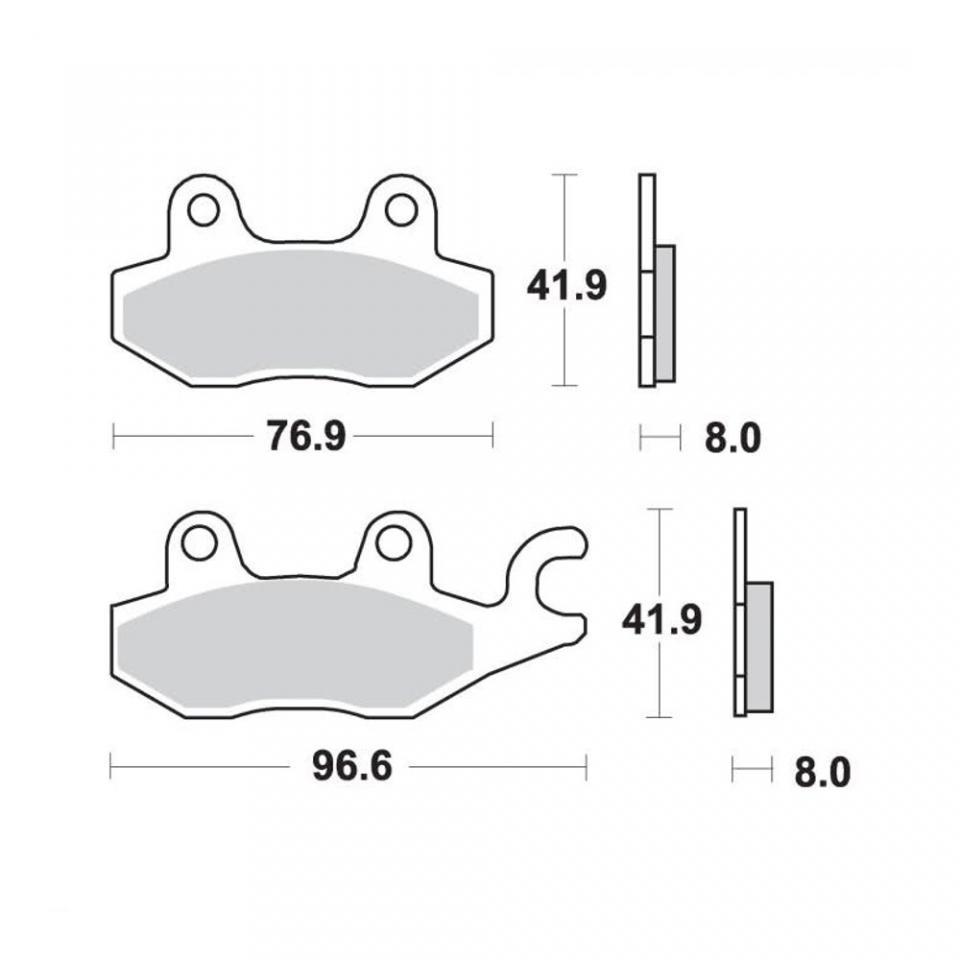 Plaquette de frein AP Racing pour Quad Kawasaki 300 Klf C Bayou 1989-2005 AVD Neuf