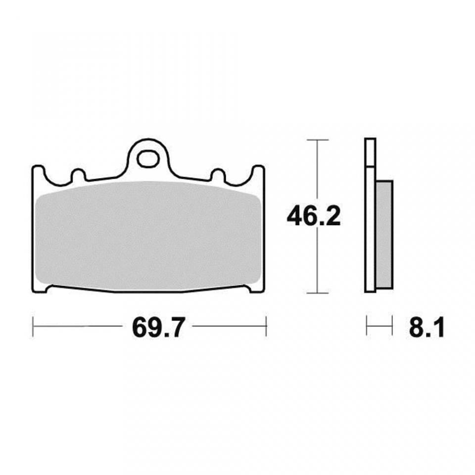 Plaquette de frein AP Racing pour moto Suzuki 1200 Gsf Bandit S/N Abs Ou San 2006-2006 AVG / AVD Neuf