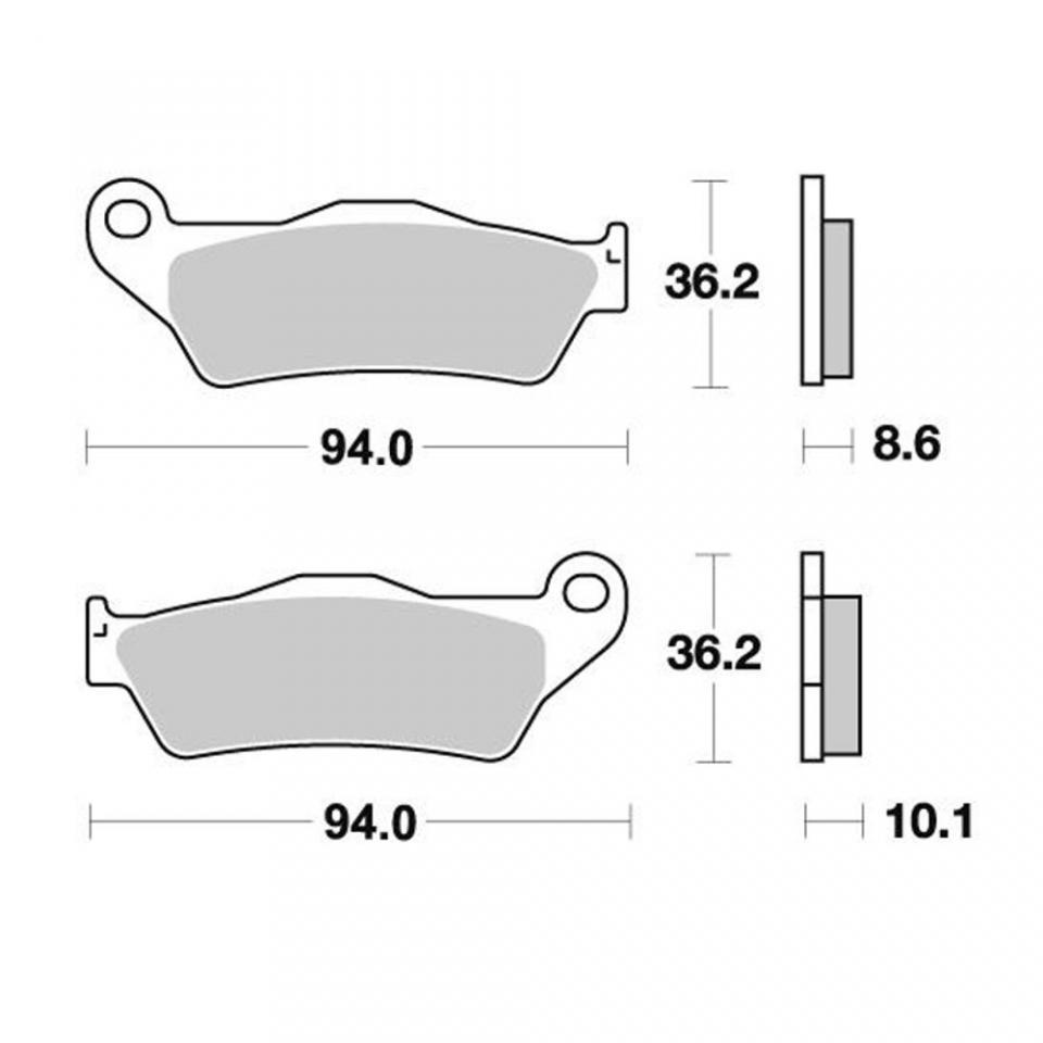 Plaquette de frein AP Racing pour moto BMW 1200 HP2 Enduro 2006-2009 AR / LMP342SR Neuf