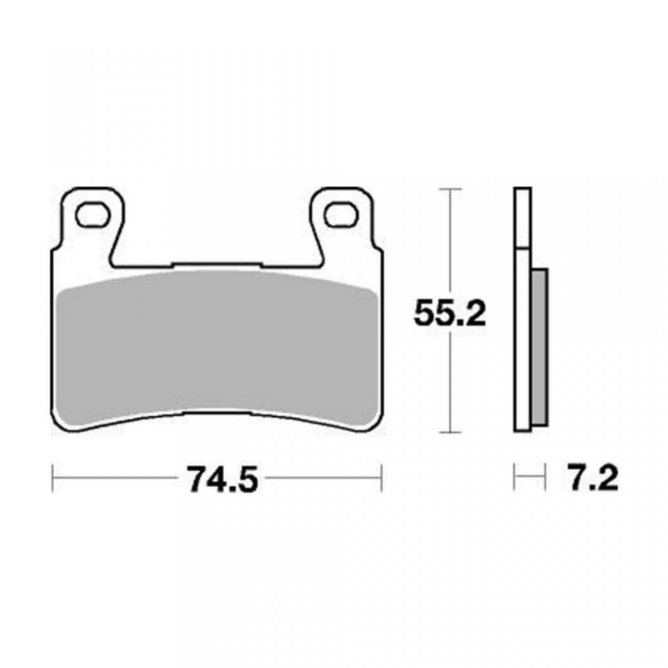 Plaquette de frein AP Racing pour Moto Harley Davidson 1690 Fls Softail Slim 2015 AV Neuf