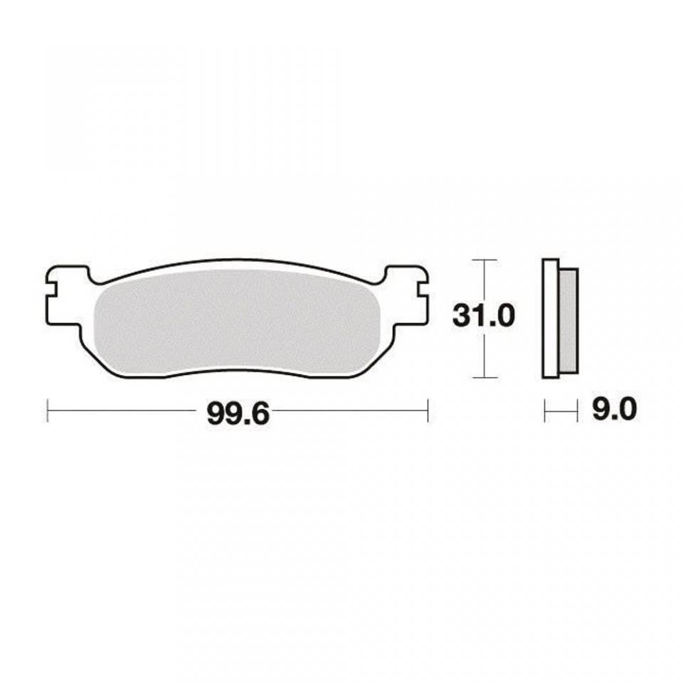 Plaquette de frein AP Racing pour scooter MBK 400 Ypr Evolis Abs 2014-2016 AR Neuf